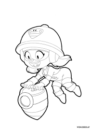 Sprout was built to plant life, launching bouncy seed bombs with reckless love. Coloring Pages Jacky Brawl Stars Print For Free Wonder Day