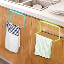 Kitchen Towel Hanging Rack Holder Rail Organizer Free Nail Door Back Rack Bathroom Kitchen Cabinet Cupboard Hanger 2017ing Takofashion Women S Clothing Fa Kitchen Cabinets In Bathroom Bathroom Cabinet