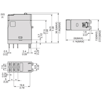 Schneider Electric RXG21JD Interface plug-in relay, 5 A, 2 CO, lockable  test button, 12 V DC