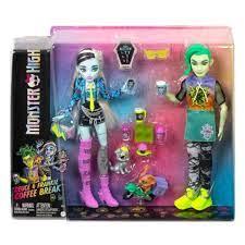 Amazon.com: Monster High Coffee Break Frankie Stein & Deuce Gorgon Doll Set  : Toys & Games