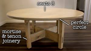 This diy dining table from the merrythought has it all: Round Diy Dining Table To Step Up Your Woodworking Skills Youtube
