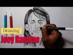 Menggambar Joey Ramone Dengan Spidol Menggambar Model Joey Ramone Gambar Spidol