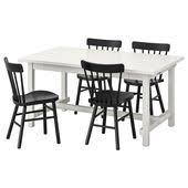 Ikea Nordviken Norraryd Weisser Schwarzer Tisch Und 4 Stuhle Products Esszimmertisch Esszimmertisch Ideen