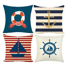 99 free shipping on orders over $25 shipped by amazon Decorative Nautical Sailing Outdoor Pillow Cushion Cover Set Cotton Linen For Sofa Bedroom Car Anchor Ship Buoy Rudder Buy Cotton Linen Throw Pillow Cover Outdoor Cushion Cover Decorative Throw Pillow Cover Product On