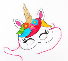 Print it out at 100% or full size, and i highly recommend printing on cardstock so the mask will be a bit sturdier. Eenhoorn Masker Gratis Printable Eenhoorn Kinderfeestje Knutselen Kind Knutselen
