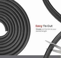 Trim Seal with Top Bulb, 3/8 inch (9.5mm) Bulb Diameter, Fits Edge 1/16 inch (1.5mm), Length 15 Feet (4.65 Meter)