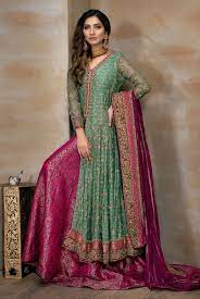 Teal Hot Pink And Magenta Bridal Pakistani Bridal Dresses Dresses Pakistani Dress Design
