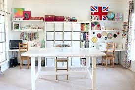 This simple ikea hack craft room table will make all of your craft room/home office dreams come true for about $160. 14 Fresh Ideas To Plan And Organize Your Craft Room Ikea Hackers