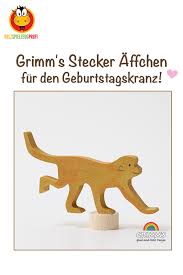 Grimm S Stecker Affchen Grimm Holzspielzeug Affen