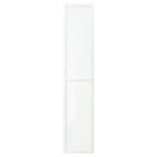 Oxberg Glass Door White 15 3 4x75 5 8 Ikea In 2020 Bookcase With Glass Doors Glass Door Glass Cabinet Doors
