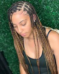 50 Box Braid Hairstyles Worth Trying This Year Thrivenaija Box Braids Hairstyles Box Braids Styling Hair Styles