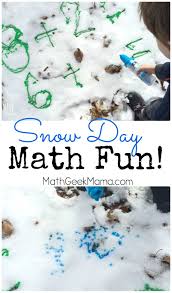 Math In The Snow Snow Day Fun Snowdays come, and snowdays go. math in the snow snow day fun