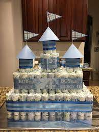 Baby Boy Castle Diaper Cake Baby Shower Princess Baby Shower Diaper Cake Prince Baby Shower Theme