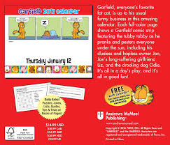 This page shows a calendar with calendar week numbers. Garfield 2017 Day To Day Calendar Davis Jim 9781449476793 Amazon Com Books