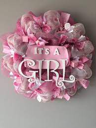 It S A Girl Wreath Baby Wreath Baby Shower Wreath Baby Wreath Girl