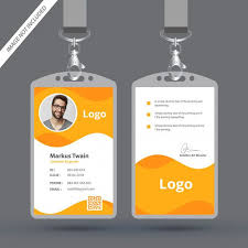 Simple And Clean Employee Id Card Design Template Employee Id Card Card Design Identity Card Design