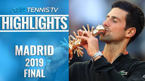 Mathematical tennis predictions and full statistics for the tournament madrid 2019. Novak Djokovic Wins Madrid 33rd Masters 1000 Title Madrid 2019 Final Highlights Youtube