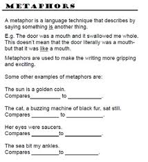 An easy way to remember how to tell the difference is to think of see if you can create a simile and a metaphor of your own: 31 Simile Metaphor Personification Worksheet With Answers Worksheet Project List