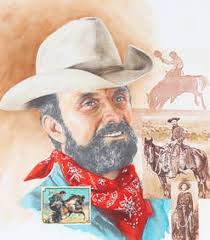 James Boren Cowboy Watercolor Painting