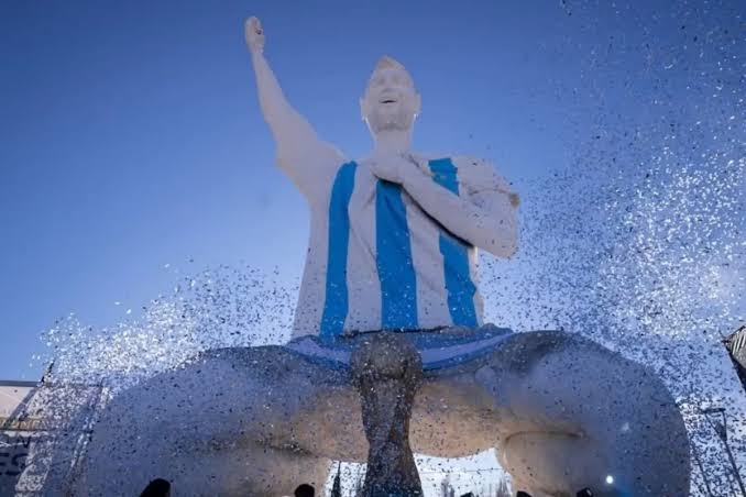 world tallest messi statue