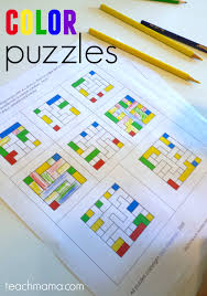 Check spelling or type a new query. Color Puzzles Fun Math And Logic For Kids Teach Mama