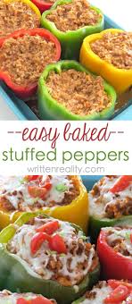 Easy Stuffed Bell Pepper Recipe Written Reality Recipe Stuffed Peppers Bell Pepper Recipes Peppers Recipes