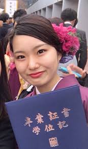 生花のヘアアクセ 大学卒業式