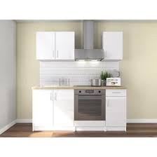 Obi Cuisine Complete L 180 Cm Blanc Laque Brillant En 2020 Meuble Sous Evier Cuisine Complete Meuble Bas