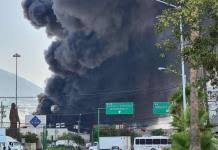 Una explosión provocó un fuerte incendio en la empresa protexa en santa catarina, nuevo león, dejando cuatro personas lesionadas. Pb6i2ne7 8oglm