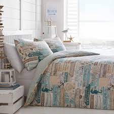 Hot promotions in beach duvet cover on aliexpress Blue Duvet Covers Driftwood Nautical Beach Reversible Quilt Cover Bedding Sets Ebay