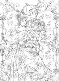 Cinderella And Her Prince Relax Coloring Cinderella Disney Coloring Pages Cinderella Coloring Pages Disney Princess Coloring Pages