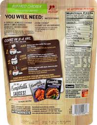 Delicious crock pot recipes for pot roast, pork, chicken, soups and desserts! Campbell S Sauces Slow Cooker Buffalo Chicken 12 Oz Mariano S