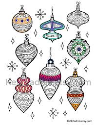 Maybe you would like to learn more about one of these? Christmas Ornaments Coloring Page Pdf Digital Download Etsy In 2020 Christmas Stencils Christmas Ornament Coloring Page Tree Coloring Page