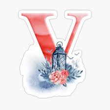 Here are some different and easy ways to design letter v. Elegant Letter V Stickers Redbubble