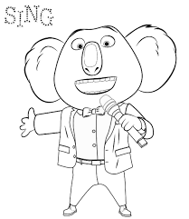 Sing Movie Coloring Pages Cute Coloring Pages Coloring Pages Disney Coloring Pages
