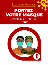 Masque requis en hd et des millions d'autres photos, illustrations et images vectorielles de stock libres de droits dans la collection shutterstock. Coronavirus Kit Pour Impression D Etiquettes Ou D Autocollants De Sensibilisation Gouvernement De La Republique Du Benin