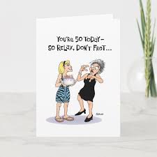 Funny 50th Birthday Cards For Women Funny 50th Birthday Card For Women Zazzle Com In 2020 50th Birthday Funny 50th Birthday Cards 65th Birthday Cards