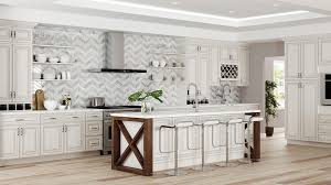 Another advantage of white kitchen cabinets is that they can help to make kitchens—in many cases small, efficient spaces—feel more expansive. Bristol Antique White Cabinets For Kitchen Lily Ann Cabinets