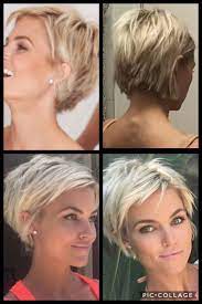 This Haircut Also Really Likes Short Haircuts Fine Hair Thick Hair Styles Messy Short Hair