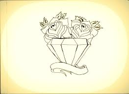 Check spelling or type a new query. Diamond With Two Roses And Ribbon Tattoo Stencil