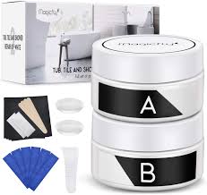 Bondo fiberglass bathtub repair kit. Magicfly Bathtub Repair Kit White Fiberglass Tub Repair Kit With Wet Sandpapers For Cracks And Holes Repair On Acrylic And Porcelain Surface Shower Repair Kit For Tile Sink Repair Amazon Com