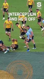 Max Jorgensen out of nowhere and he gets his second try! #SuperRugbyPacific 