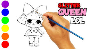 Maybe you would like to learn more about one of these? Menggambar Dan Mewarnai Lol Surprise Glitter Queen Dengan Glitter Youtube