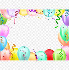 Birthday Border With Balloons Transparent Image Transparent Birthday Borders Clipart Png Image With Transparent Background Png Free Png Images Baby Birthday Party Decorations Girl Birthday Cards Birthday Party Decorations Diy