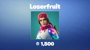 It was released on june 22nd, 2020 and was last available 45 days ago. Loserfruit Outfit Fnbr Co Fortnite Cosmetics