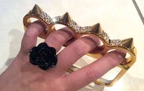 Buckle 2 $ 395.00 select options b.k. Iphone 5 Gold Irock Brass Knuckle Case With Authentic Swarovski Crystals Spikes 40 00 Usd Crystal Spikes Knuckle Duster Brass Knuckles