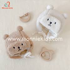 MŨ LÔNG CỪU MẶT GẤU – Monnie Kids – Chuỗi Cửa Hàng Đồ Sơ Sinh Cao Cấp