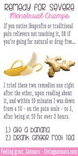 Menstrual Cramps Natural Remedy A Banana And Ginger Root Tea Ginger Banana Pms Menstrual A Menstrual Cramps Remedies For Menstrual Cramps Cramp Remedies