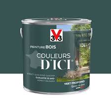 Peinture Bois Exterieur Couleurs D Ici V33 Vert Profond Velours 2 L Leroy Merlin En 2020 Peinture Bois Exterieur Peinture Sur Bois V33