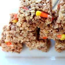 Crispy Rice Candy Corn Treats Recipe Peach Cookies Rice Krispie Treats Krispie Treats